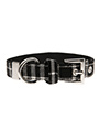 Black & White Tartan Fabric Collar