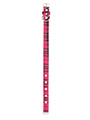 Fuschia Pink Tartan Fabric Collar