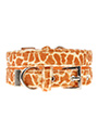 Giraffe Print Fabric Collar & Lead Set