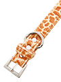 Giraffe Print Fabric Collar & Lead Set