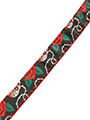 Skull & Roses Fabric Collar & Lead Set