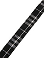 Black & White Tartan Fabric Collar & Lead Set