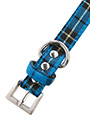 Blue Tartan Fabric Collar & Lead Set
