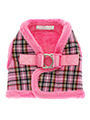 Luxury Fur Lined Pink Tartan Harness