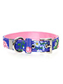 Pink / Blue Floral Burst Fabric Collar