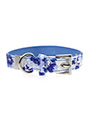 Blue Floral Bouquet Fabric Collar