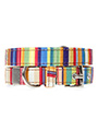 Henley Striped Fabric Collar