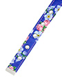 Pink / Blue Floral Burst Fabric Collar & Lead Set