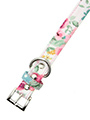 Pink Floral Cascade Fabric Collar & Lead Set