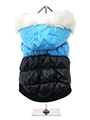 Thermo Blue / Black Quilted Parka