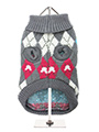 Grey & Pink Argyle Sweater