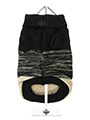 Donegal Black & Brown Ribbed Sweater
