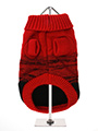 Donegal Red & Black Ribbed Sweater
