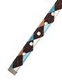 Brown & Blue Argyle Fabric Collar