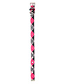 Pink Argyle Fabric Collar