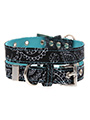 Black & Blue Paisley Collar
