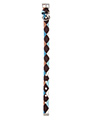 Brown & Blue Argyle Collar & Lead Set