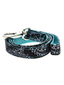 Black & Blue Paisley Lead