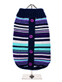 Purple Striped Mod Sweater