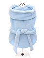Blue Plush & Fluffy Terry Bathrobe