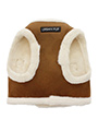 Luxury Brown & Cream Faux Shearling Harness