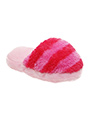 Pink & Fuschia Striped Slipper Plush & Squeaky Dog Toy
