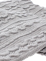 Grey Cable Knitted Sweater