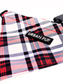 Red & White Plaid Bandana