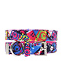 Pink Graffiti Fabric Collar
