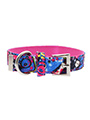 Pink Graffiti Fabric Collar
