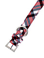 Red & White Plaid Fabric Collar