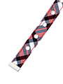 Red & White Plaid Fabric Collar