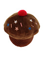 Chocolate Pupcake Plush & Squeaky Dog Toy
