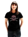 Skull & Crossbones GlamourGlitz Women's T-Shirt