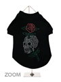 Skull & Rose GlamourGlitz Dog T-Shirt