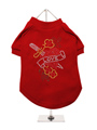 Love Heart GlamourGlitz Dog T-Shirt