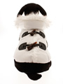 Luxury White Toggle Quilted Ski Parka