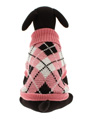 Pink & Black Argyle Sweater
