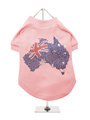 Australia Flag GlamourGlitz Dog T-Shirt