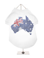 Australia Flag GlamourGlitz Dog T-Shirt