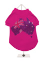 Australia Flag GlamourGlitz Dog T-Shirt