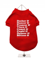 ''Christmas: Reindeer'' Dog T-Shirt