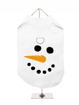 ''Christmas: Snowman'' Harness-Lined Dog T-Shirt