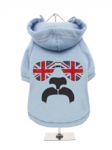 ''GB: Shades and Tash'' Fleece-Lined Dog Hoodie / Sweatshirt