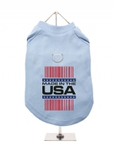 ''Made in the USA #1'' Harness-Lined Dog T-Shirt