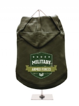 ''Military Armed Forces'' Dog Hoodie / T-Shirt