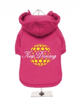 ''Keep Dancing'' Fleece-Lined Dog Hoodie / Sweatshirt