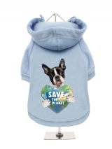 ''Save the Planet'' Fleece-Lined Dog Hoodie / Sweatshirt