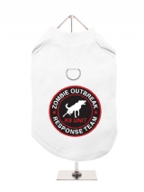 ''K9 Unit Zombie Response Team'' Harness-Lined Dog T-Shirt