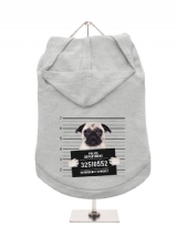 ''Police Mugshot - Pug'' Dog Hoodie / T-Shirt